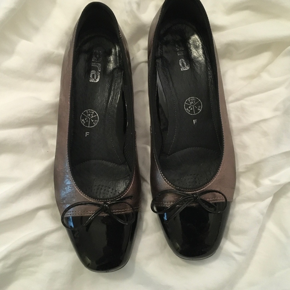 Ara Metallic Belinda Ballet Flats